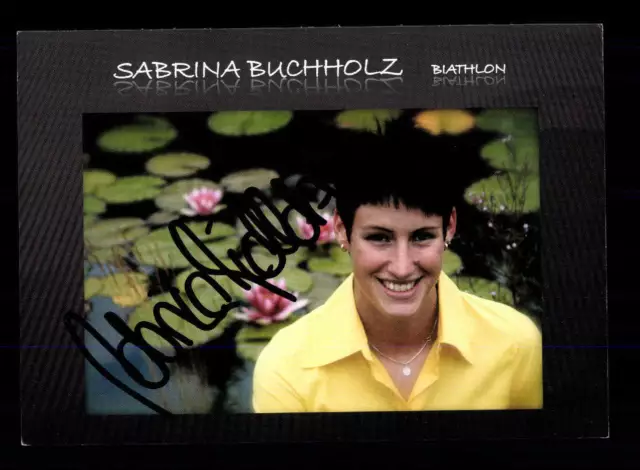 Sabrina Buchholz Autogrammkarte Original Signiert Biathlon + A 151244