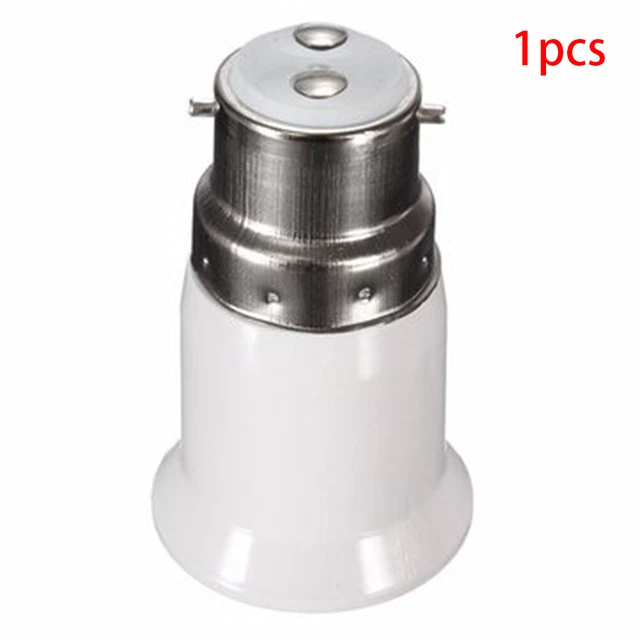 Lamp Holder Light Bulb Led Screw Durable B22 To E27 Adapter Anti-burning Socket