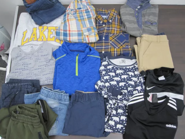Pacchetto abbigliamento ragazzo taglia 11-12 12-13 anni lotto di lavoro pantaloncini pantaloni top