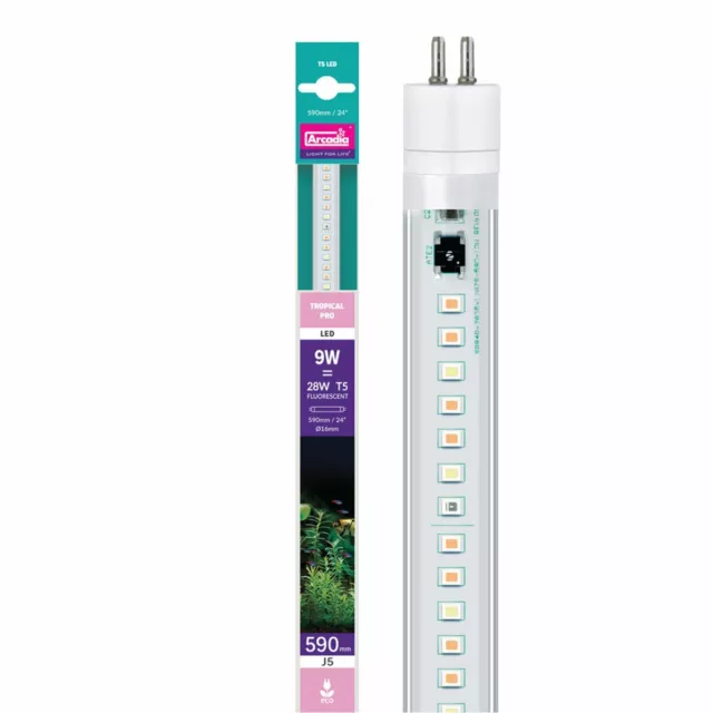 Arcadia Led-Tube T5 Original Tropical 9W (590mm) Eau Douce Aquarium Lampe