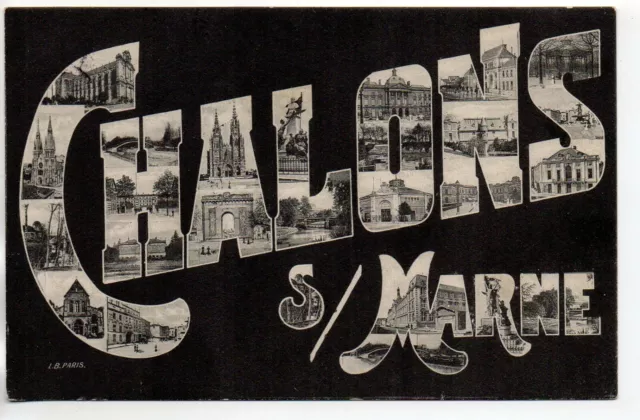 CHALONS SUR MARNE - Marne - CPA 51 - carte Souvenir multi vues