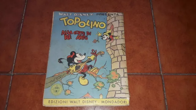 WALT DISNEY TOPOLINO ALLA CORTE DI RE ARTù ALBI DEL CERCHIO VERDE MONDADORI 1939 2