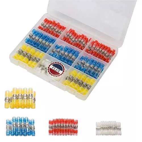 DINGYUAN 140PCS Cosses ElectriquesConnecteurs de câbles Electriques Cosse Gai...