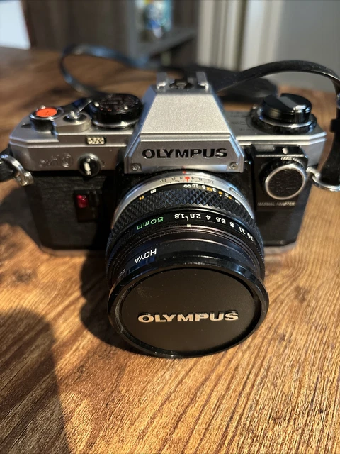 Vintage Olympus OM10 SLR Film Camera W/ Zuiko 28mm F/2.8 Lens