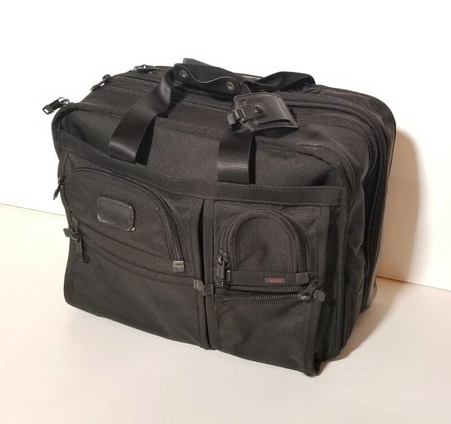 TUMI Wheel-A-Way deluxe Expandable Brief- FXT Ballistic nylon 26103DH 17”x13”x8