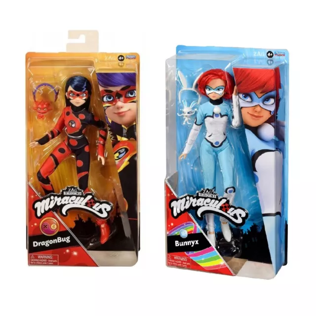 Miraculous Ladybug and Cat Noir Toys Fashion Doll | Articulated 26cm Doll with Accessories Kwami | Purple Tigress Figurine | Bandai Dolls