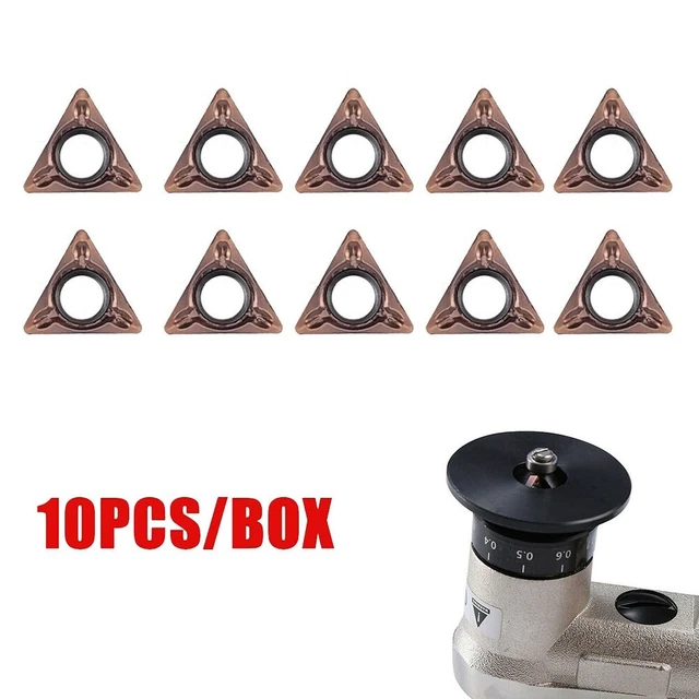 Inserts Carbure Pour Machine à Chanfreiner - Lot De 10, Modèle TMPT080204N - Pour Opérations Semi-finition Et Finition