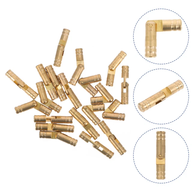 20 Pcs Charnière Cylindrique Cuivre Petites Charnières Étui À Bijoux