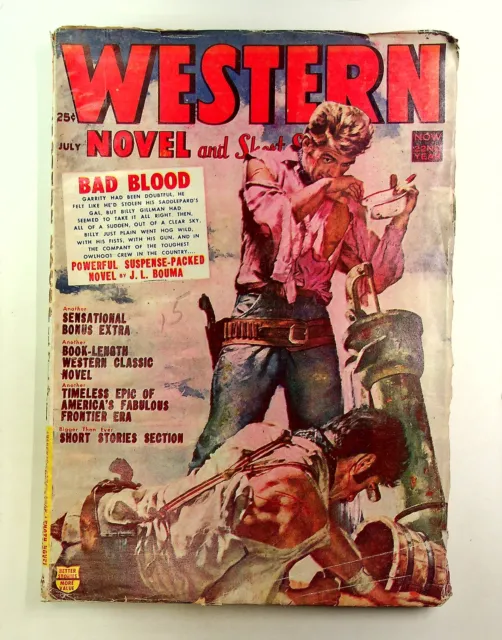 Western Novel and Short Stories Pulp Jul 1956 Vol. 15 #5 GD/VG 3.0