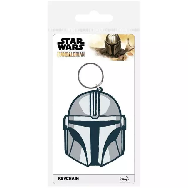 Star Wars Mandalorian Helmet - Porte-Clé en Caoutchouc 5 CM - Pyramid