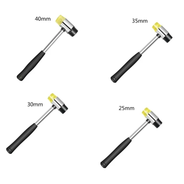 High-Quality Double-Faced Soft Hammer Mallet Carbon Steel Non-Slip Grip Handle