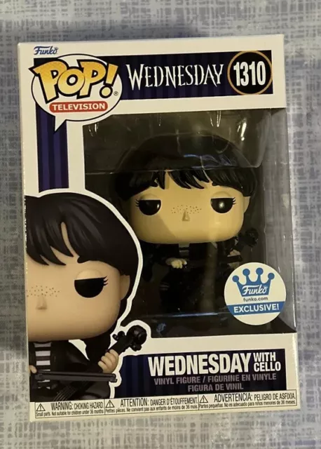 NEW 2023 Funko POP Addams Family Wednesday With Cello 1310 Shop Exclusive