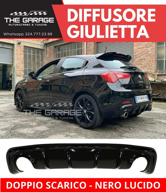 Diffusore Posteriore Con Alette Per Alfa Romeo Mito – 4 Pezzi – Made In Italy