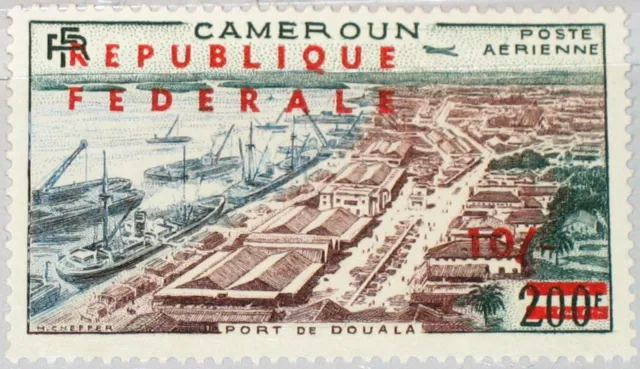 CAMEROUN KAMERUN 1961 342 I C39a Port de Douala new currency ovp Hafen Ships MNH