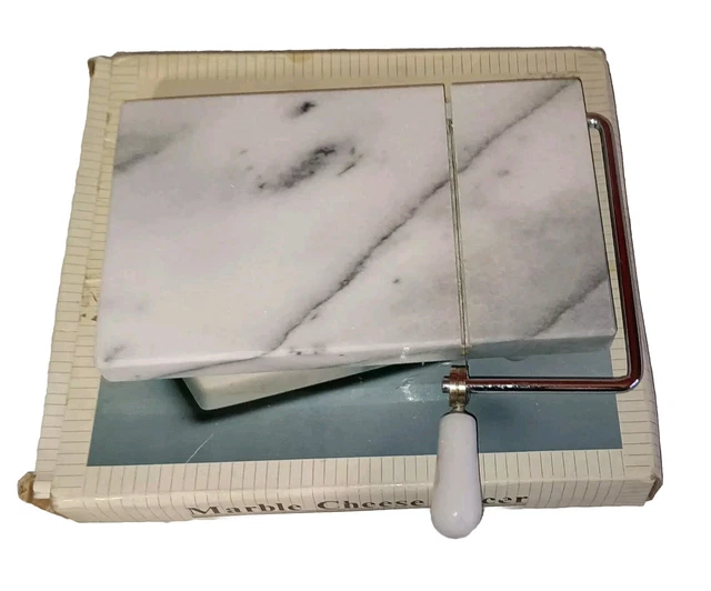 MARBLE BOARD CHEESE Wire Slicer Cutter Vintage Made In Taiwan With