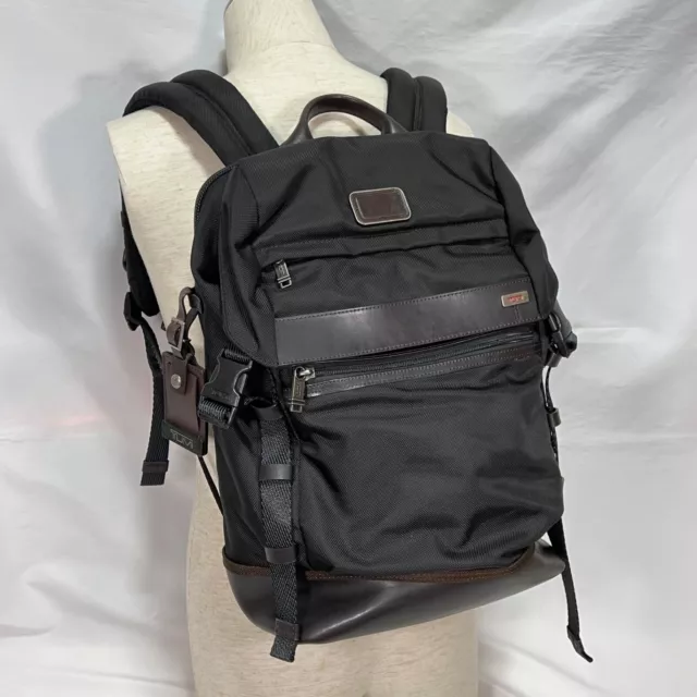 TUMI 222397HK2 Kinser Flap Backpack Black Good Condition