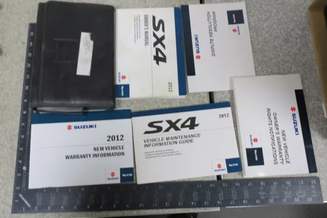 Suzuki Sx4 Owner's Manual 2012 Set Book 12 Free Shipping om717