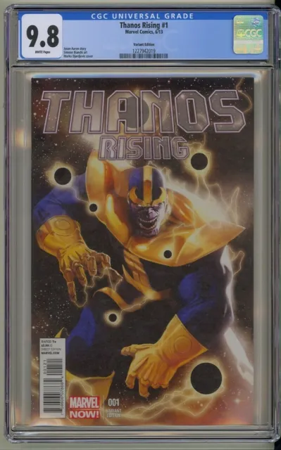 Thanos Rising 1 CGC 9.8 Djurdjevic 1:50 Variant Eternals Infinity War Avengers