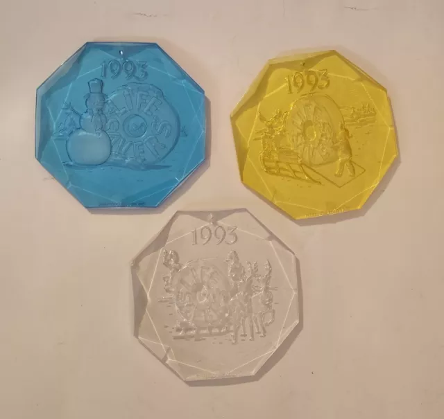 Vintage Life Savers Candy Christmas Ornament 1993 Lot of 3