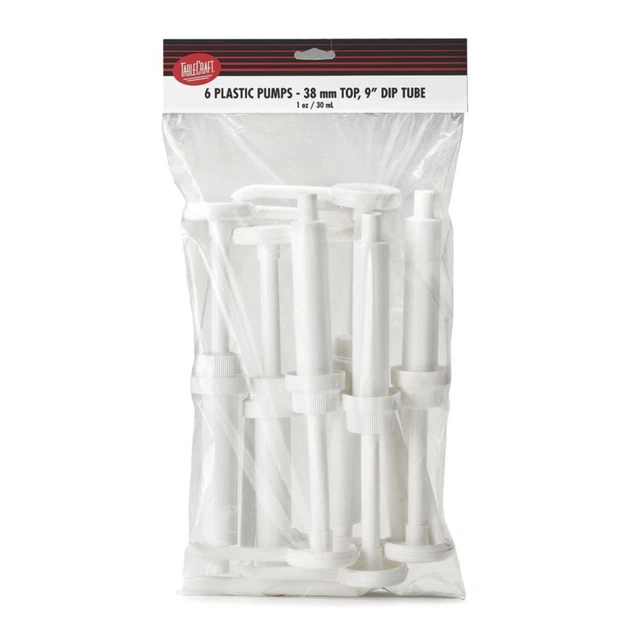 TableCraft C66238 38mm Pump And Cap Set with 9" Tube - 6 / PK