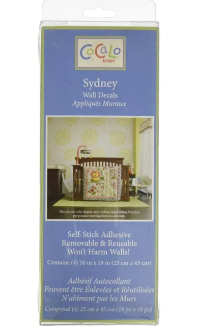 CoCaLo Baby Sydney Self-Stick Removable Wall Appliques/Stickers/Decals