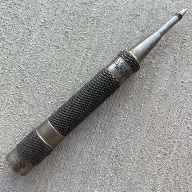 Vintage Starrett Spring Loaded Center Punch Model 18A