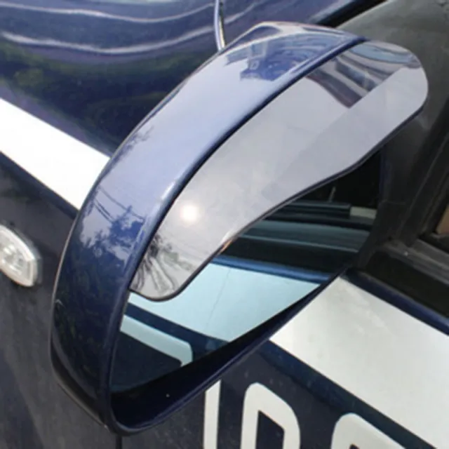 2Pcs Rear View Black Side Mirror Rain Snow Shield Protector For Car Auto 2