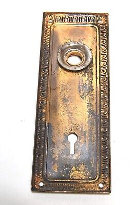 Pressed Brass Door Knob Backplate 3