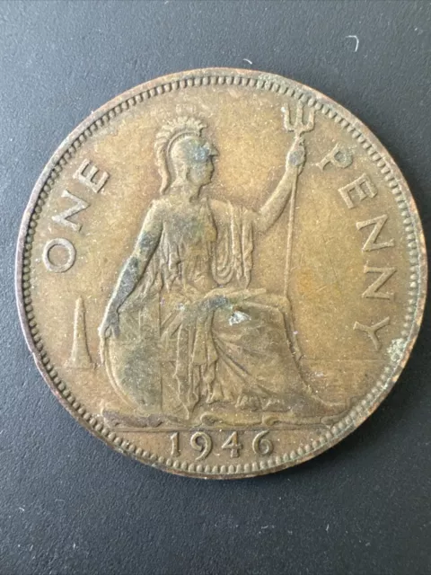 Great Britain 1946 - 1 Penny - King George VI With 'IND:IMP'
