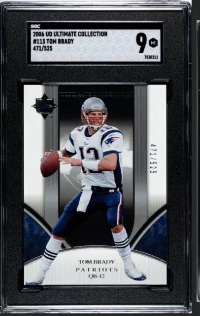 2006 UD Collection Tom Brady #113. Patriots SGC 9 /525