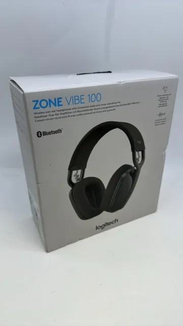 Logitech Zone Vibe 100 Wireless Headset - Graphite - Bluetooth