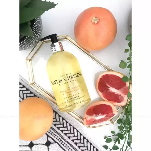 Paquete de gel de jabón Baylis & Harding-Sweet mandarina y pomelo dulce 4x500 ml 2