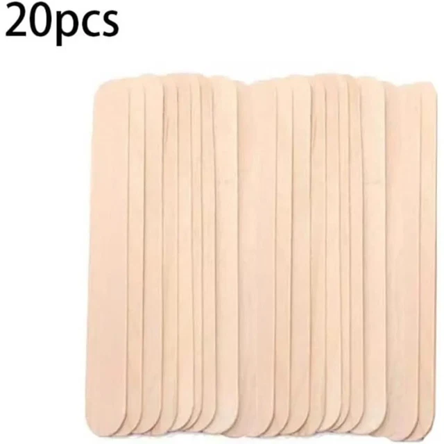 20 Spatules à Cires Bois Epilation Cire Chaude Sourcils Maillot Bras Jambes