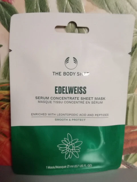Body Shop Edelweiss Serum Concentrate Sheet Mask 21 ml neu