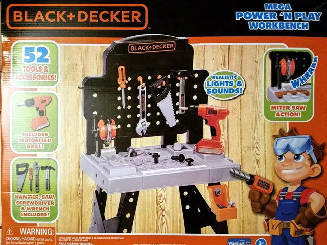 BLACK & DECKER Kids Tool Set Toy Workshop Bench Replacement Hooks Lot 2  $11.99 - PicClick