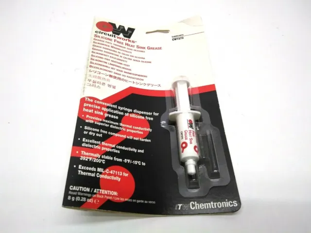 ITW Chemtronics Circuit Works CW7270 Silicone Free Heat Sink Grease 8g (0.28 oz)