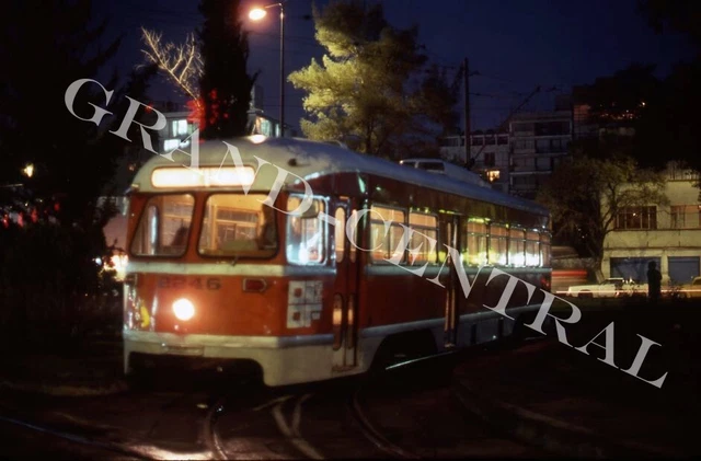 Original 1978 Mexico City Pcc Trolley Streetcar Kodachrome Slide #2246 Mexico