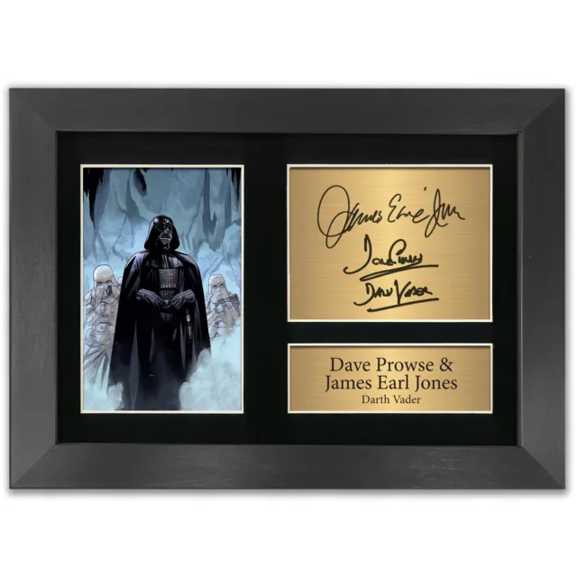 Star Wars Darth Vader Printed Autograph Signed A4 Framed Poster Gift #37
