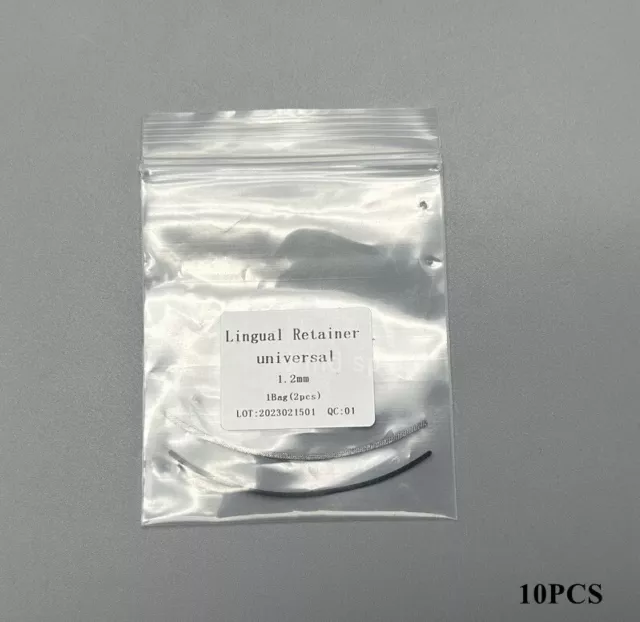 10 Pcs Dental Orthodontic Mesh Base Lingual Retainer Splint Wire Universal 1.2mm