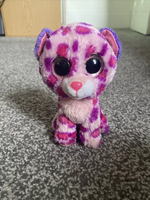 Glamour The Pink Leopard - Ty Beanie Boos - Boo Plush Teddy - Soft Toy