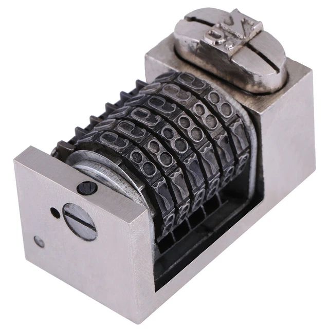 5 Pcs 6 Digits Numbering Machine Platen Font Letterpress Printing Model LLI