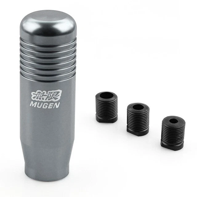 8.5cm Mugen Gear Shift Knob Stick Manual Transmission Gear-1 x-SILVER-NEW-1pcs