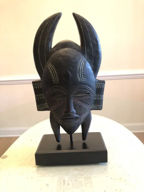 Horned Senufo Mask Ivory Coast Baule Tribe Alva Repro Museum of Natural History