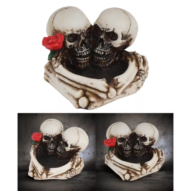 Resin Skull Cigarette Ashtray Ash Tray Office Halloween Decoration Gothic