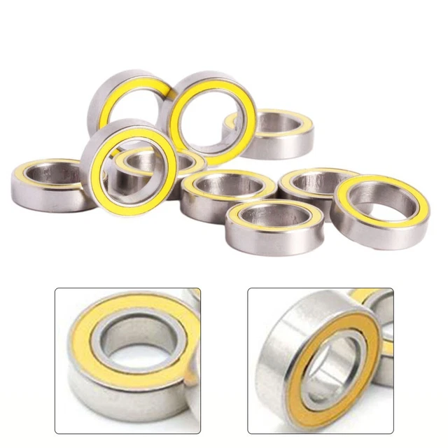 Roulements à billes en acier inoxydable 10 x 15 x 4 mm performances durables (1