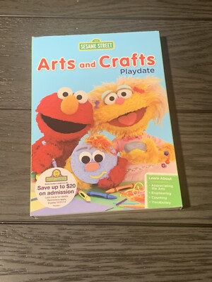 DVD SESAME STREET ARTS and CRAFTS PLAYDATE New Sealed w/ Slip Cover $4.