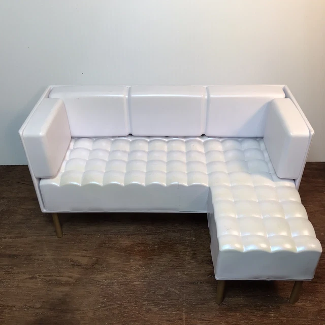 Rainbow High Doll House White Couch Sofa Barbie Doll *Read*