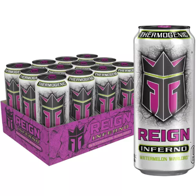 REIGN Inferno Watermelon Warlord Thermogenic Fuel Fitness & Performance Drink