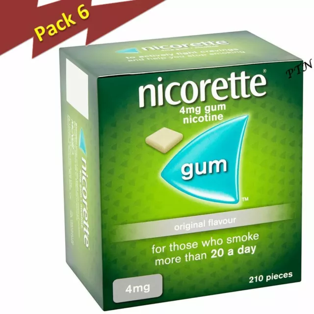 Nicorette Original Aroma Kaugummi 4 mg 1260 Stück Verfall 12-2025