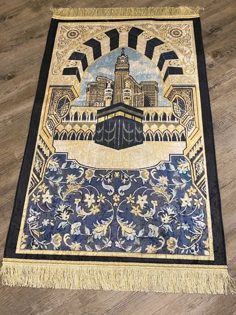 Alfombra de oración acolchada sacada, - سجادة صلاة منجدة مخمل سميك - سيراميك Seccade